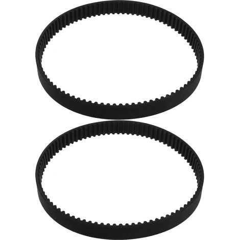 2X Zahnriemen für Vertikutierer – HTD450-5M-15, 5 mm Teilung, 15 mm Breite, 90 Zähne, 450 mm Umfang, endlos geschlossener Synchronriemen aus Gummi, Schwarz, Ersatzteilzubehör (1/5)