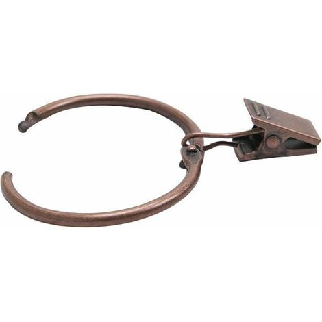 Ensemble de 24 Anneaux de Rideau de Fer Anneaux de Rideau de Douche - Cuivre 38mm (1/5)