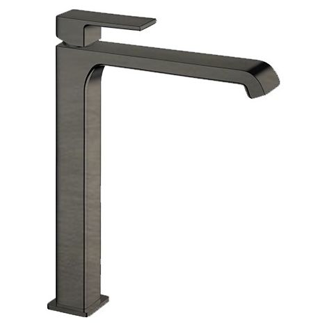 Mitigeur pour vasque à poser - Chrome noir brossé - Modèle Quadri S - MIT/QUS/CRONB
