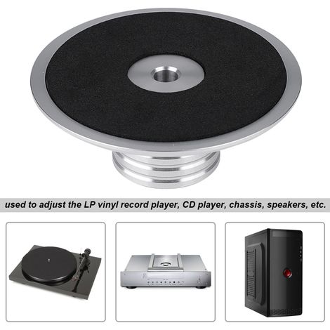 Nouveau stabilisateur de disque vinyle LP noir en métal argenté