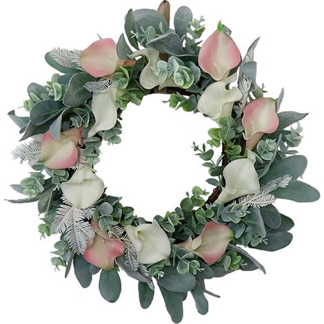 de fleurs artificielles en rotin blanc idéale pour décorer (1/5)