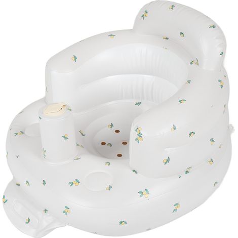 Siège gonflable bébé réglable en PVC avec motif de feuille d'olivier (1/5)