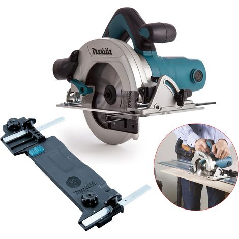 Makita HS6601 240v Corded Electric Circular Saw 165mm Blade Guide Rail Adaptor (1/5)