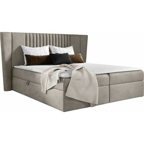 Cama continental Fenestra, Magic Velvet 2209, Continental, Doble, 140x200, Tapiz, Somieres, 193x214x103cm (1/5)