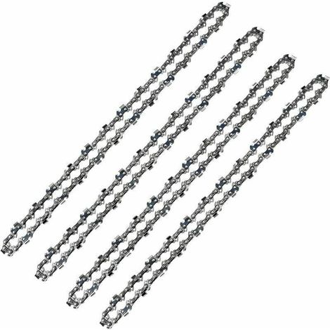 52 Treibglieder-Kettensägekette, 3/8 Zoll LP-Teilung, 0.50 Zoll (1.3 mm) Stärke, geringer Rückschlag, 4er-Pack 52 Treibglieder-Kettensägeketten für 14 Zoll (35 cm) Führungsschiene – LARGEIGHT