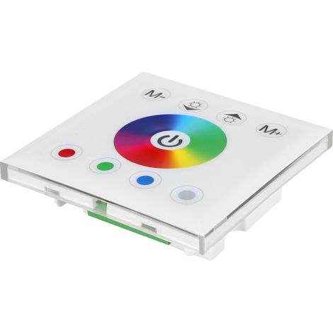 Panneau de commande tactile mural RGBW multicolore avec variateur pour ruban LED blanc (1/5)