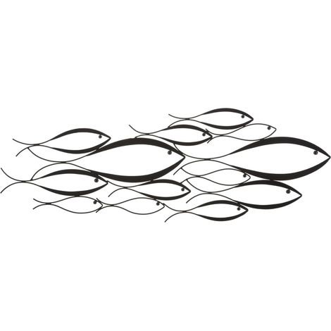 Panneau mural Poissons Cm 100X1X35 (1/5)