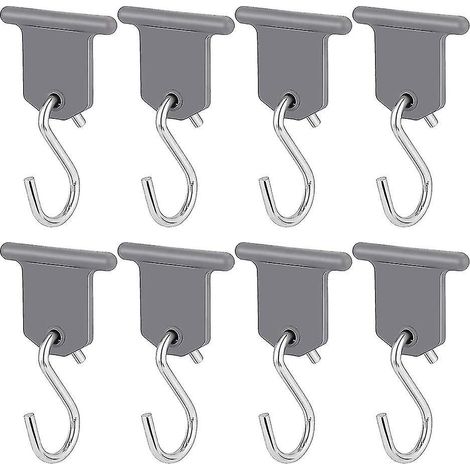 Set mit 8 Campingmarkisenhaken, Campervan-Markisenhalterungen, Partylichterhaltern für Campervans, Wohnwagen und Wohnmobile (1/5)