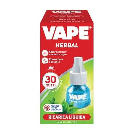 RICARICA LIQUIDA HERBAL ZANZARE VAPE MAGIC - DURATA NOTTI 30- 30 pezzi