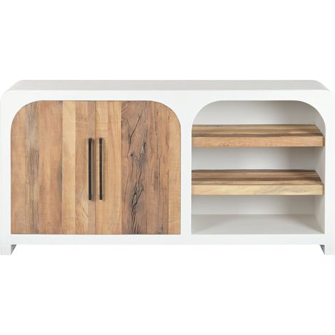 Buffet Madera Reciclada 160X45X80 Hormigon Blanco (1/5)