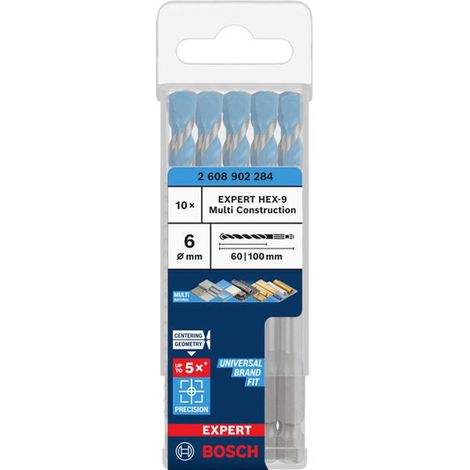 Bosch EXPERT HEX-9 Multi Construction Bohrer 6 x 60 x 100 mm - 2608902284 (1/5)