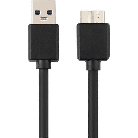 Câble adaptateur USB 3.0 A vers micro B mâle pour disque dur externe - 0,2 m