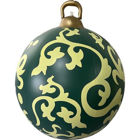 Boule De Noël Gonflable - 60 Cm - Pvc - Décoration Extérieure Pour Jardin Terrasse Pelouse - Réutilisable - 1 Pièce (1/5)