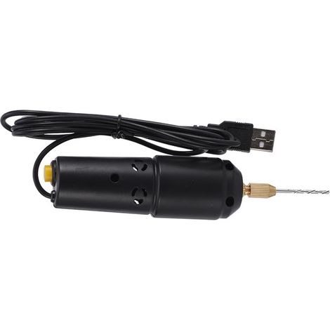 Mini-Elektrobohrmaschine 0,8-1,2 mm, tragbarer USB-Handbohrer mit 10 Aufsätzen für Schmuck und Heimwerkerarbeiten. (1/5)