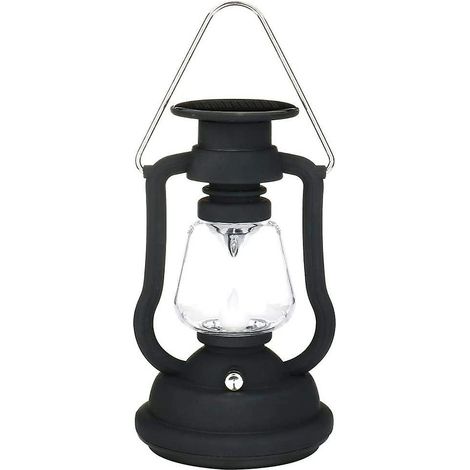 Lanterne solaire antique, lampe de table solaire étanche d'extérieur, lampe suspendue pour jardin, terrasse ou parasol, décoration d'arbre, lanterne de camping, lanterne ouragan (1/5)