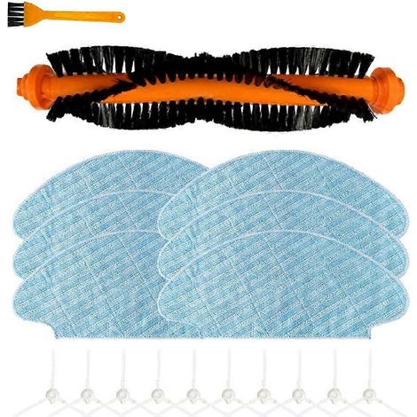 Convient aux accessoires pour robot aspirateur Medion, pièces de rechange pour aspirateur, brosse latérale principale, lingette de nettoyage (1/5)