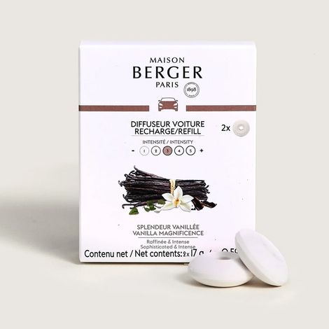 MAISON BERGER, RICARICA PER PROFUMO PER AUTO VANIGLIA SET 2 PEZZI, CASA, PROFUMATORI AUTO (1/2)