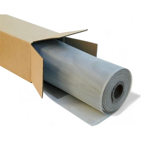 Zanzariera rotolo in alluminio extra per finestre maglia 18/16 - 60 cm
