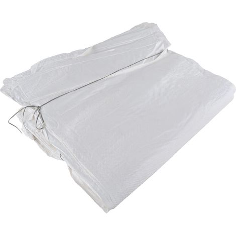 Sacos de arena para grano, blancos, 50x80 mm, 505070, capacidad de carga 25 kg, 50 unidades