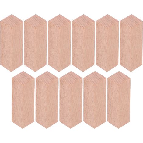 Blocs de sculpture en hêtre naturel 11 pièces, taille 7x2x2cm, pour travail du bois, artisans débutants et expérimentés, outil de modelage brut. (1/5)