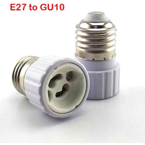 E27 à E14 à e12 GU10 B22 prise d'alimentation Conversion lampe à LED ampoules Base prise convertisseur support - E27 to Gu10