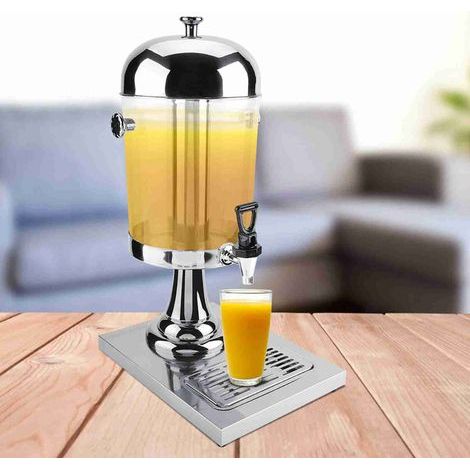 8L Stainless Steel Juice Dispenser, Hot and Cold Beverage Machine for Hotels, Bars, and Restaurants (Silver) (1/5)
