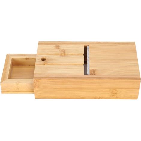 Herramienta ajustable de bambú para raspar jabón, suministros para la elaboración de jabón artesanal, con cajón. (1/5)