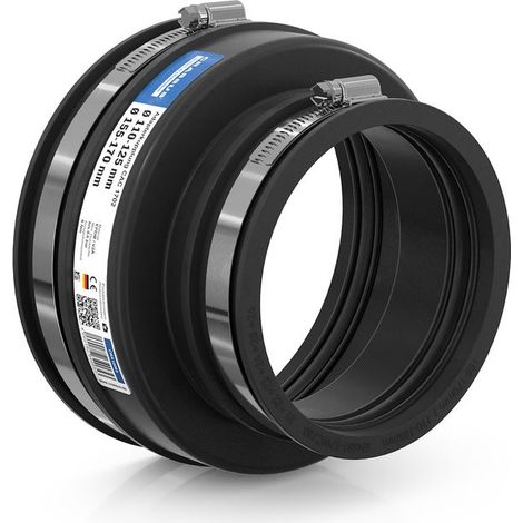 Raccord adaptateur CR CAC 1702, jusqu'à 0,6 bar (155-170 mm à 110-125 mm), EPDM / V2A