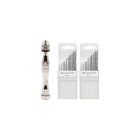 Bring10 Mini Brocas para Perforación de Precisión, Brocas Helicoidales para Mini Taladros, Kits para Moldes de Resina, Fabricación de Joyas, Madera y Plástico - Crezuo