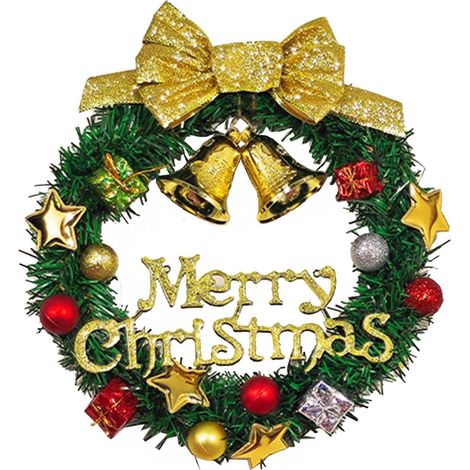 Guirlande De Noël - 31 X 31 X 7 Cm - En Plastique - Pour Porte Fenêtre Intérieur Extérieur - 1 Pièce (1/5)