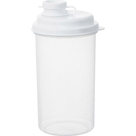 Gobelet transparent avec couvercle, récipient de rangement en polypropylène pour thé, café et smoothies. (1/5)