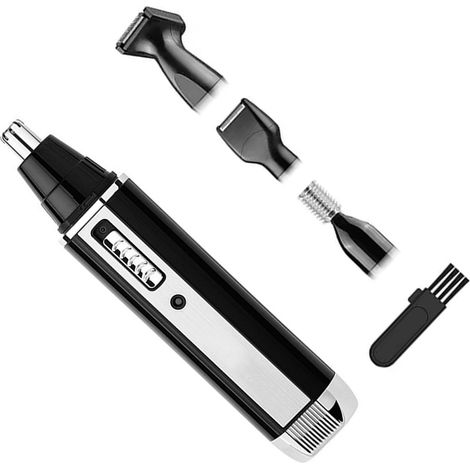 Kit de tondeuse à barbe et nez électrique 4 en 1 rechargeable pour homme, avec batterie lithium 300 mAh et prise US 110 V. (1/5)