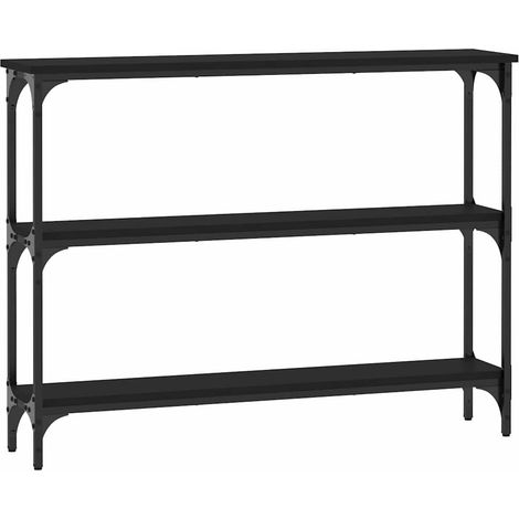 Maison Exclusive - Tavolino Consolle Nero 100x22,5x75 cm in Legno Multistrato