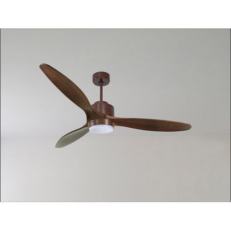 Bolt, Ventilateur déstratificateur d'air, moteur gris basalte pales bois blanc 166 Cm, 100 % efficace été/hivers, sans lampe (1/5)