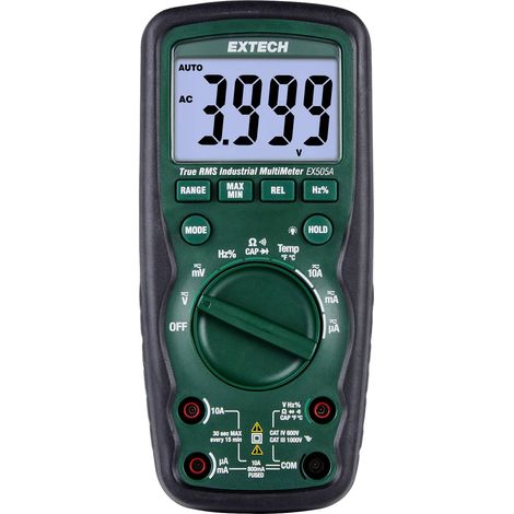 Extech Extech EX505A Multimètre numérique CAT IV 600 V Affichage (nombre de points): 6000 (1/5)