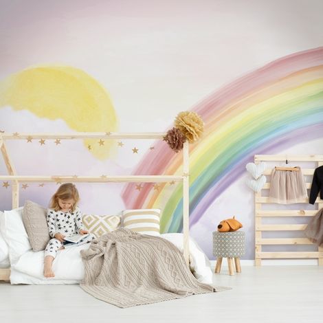 Papier peint panoramique - Dans les Nuages - Multicolore - intissé : 150g/m² - 7 lés : 336x270cm (1/5)