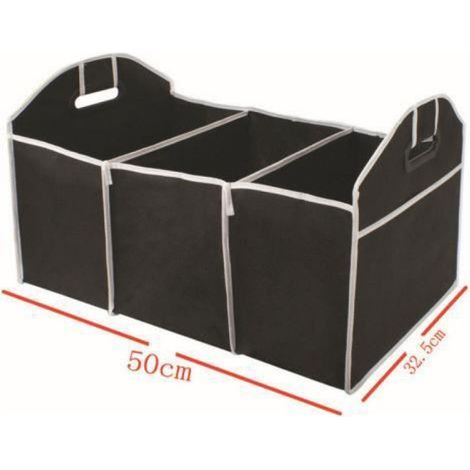 3 en 1 organisateur de démarrage de voiture organisateur rangement sac à main pliable robuste noir (1/4)