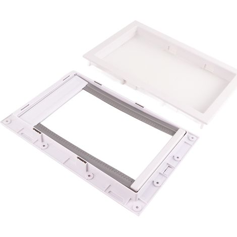 Porte pour animaux en PVC avec aimant à fermeture automatique bidirectionnelle, accessoire de sécurité pour chat et chien, blanc XL (1/5)