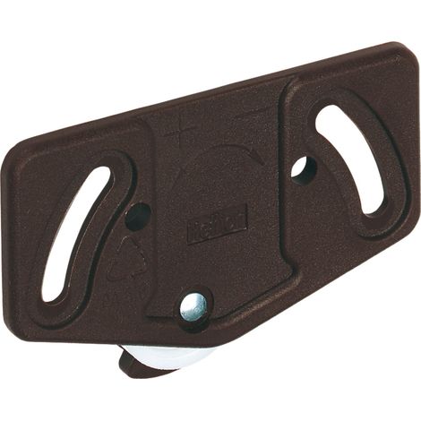 Hettich SlideLine 55 Laufteil - zum Anschrauben, 30 Kg, Kunststoff braun (1/2)