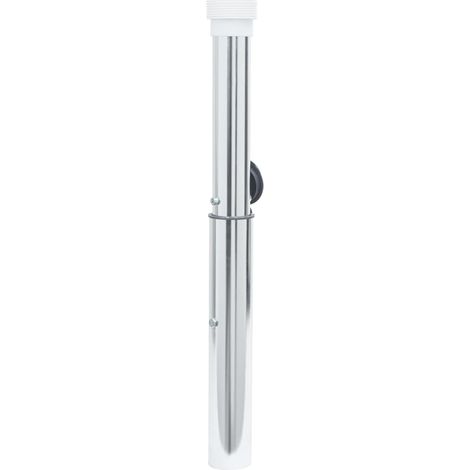 Base de parasol enterrée pour mât 40-50 mm argenté aluminium CFW89103 (1/5)