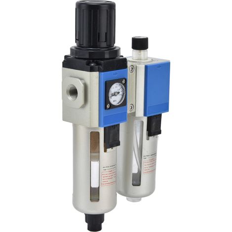 GFC300-15 Unité pneumatique triple : filtre à débit pour compresseur d'air, régulateur de pression, générateur de brouillard d'huile, séparateur huile-eau (1/5)