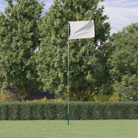 Telescopic Flagpole Silver 5.5 m Aluminium vidaXL