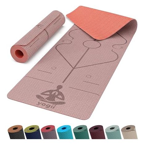 Non-Slip Yoga Mat – 183 x 61 x 0.6 cm – TPE Gym Mat – Home Fitness Sports Mat – Gymnastics Mat – Yoga Mat (1/5)