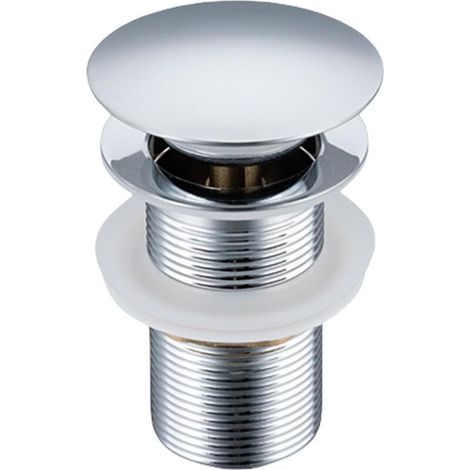 Insert de vanne de vidange d'évier pour lavabo - Accessoires de vidange d'évier - Vanne de vidange à bouchon extractible avec filtre à cheveux, insert de vanne de vidange d'évier pour accessoires de v (1/4)