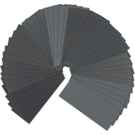 Papel de lija AIDUCHO 75 para uso en seco y húmedo, grano 120-5000, para lijado automotriz, acabado de muebles de madera y acabado para endurecimiento de madera, 9 x 3,6 pulgadas. (1/5)