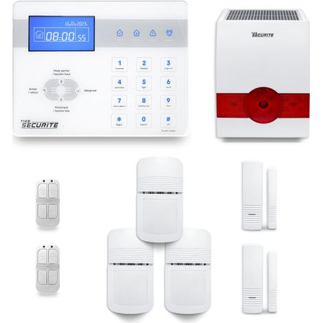 Alarme maison sans fil ICE-Bi45 Compatible Box internet et GSM (1/4)