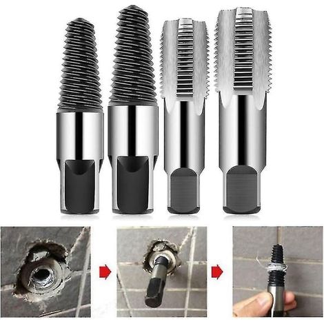 Ensemble d'outils pour la réparation de filetages de tuyaux de 1/2 et 3/4 pouce, coupe-filet et extracteur de vis cassées db 3-4 pouces - taille (1/3)