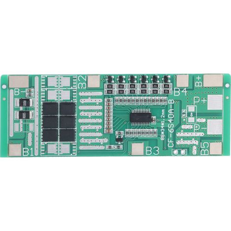 6S 24V 20A BMS Carte de Protection Batterie Lithium avec Équilibrage (1/5)