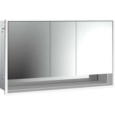 emco loft Lichtspiegelschrank mit Unterfach, 1400mm, 3 Türen, (1/5)