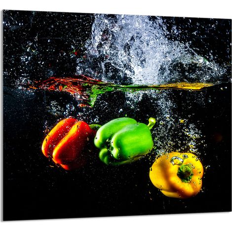 Panneau de verre POUR la cuisine 65x60 Paprika (1/5)